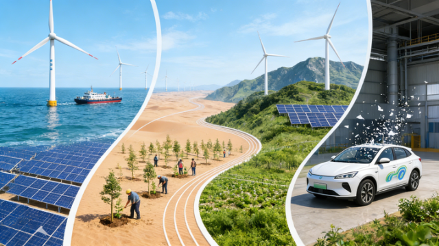 【好评中国】AI漫评：连续5年全球第一“中国绿电”照见坚实“低碳足迹”(图1)